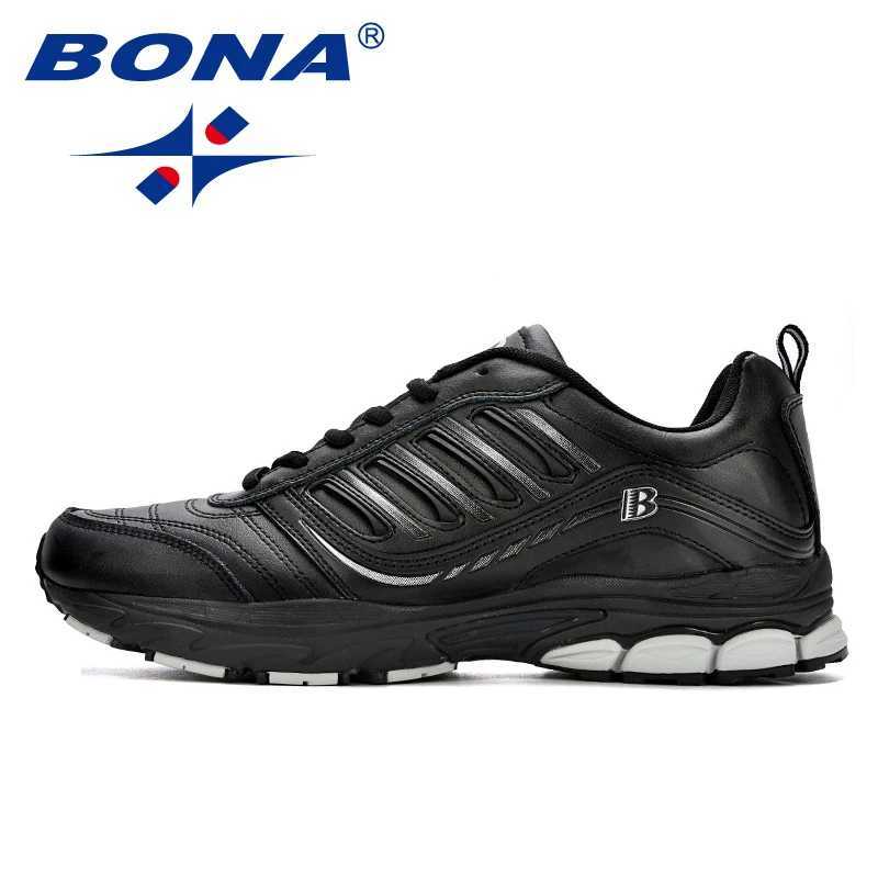 BONA New Most Popular Style Men Running Shoes Outdoor Walking Sneakers Comfortable Athletic Shoes Men For Sport Free Shipping Z250225