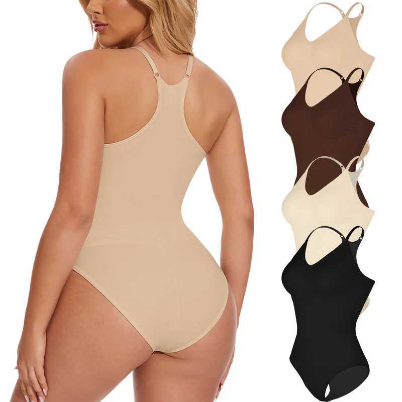 Seamless Bodysuit Shapewear Women Racerback Tank Top Tummy Control Sculpting Butt Lifter Body Shaper Tank Top Slimming UnderwearXJ250304