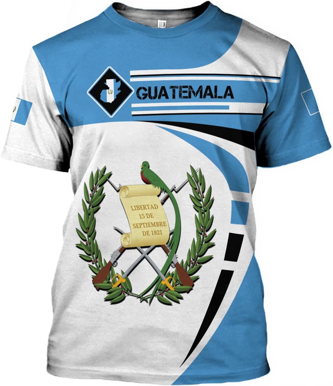 Mens T shirt Personalized Guatemala Shirt 3D Guatemala Camisas Guatemala Flag Shirts, Guatemalan Pride T-Shirt for Men Women GT8 tee Casual tops summe