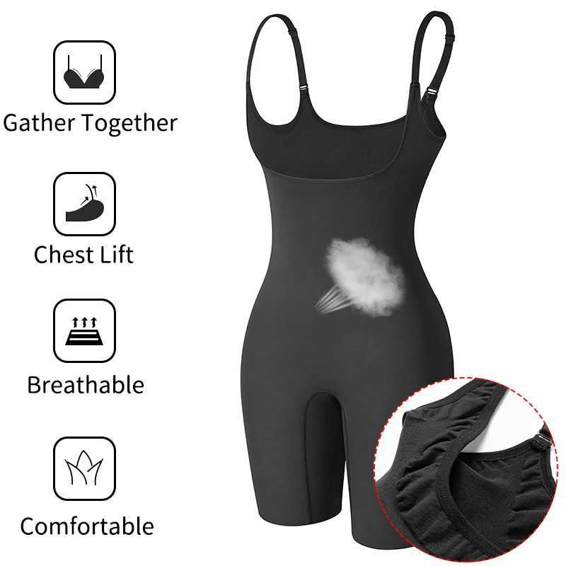 Women Full Body Shapers Seamless Bodysuit Shapewear Tummy Slimming Sheath Abdomen Reducing Corset Butt Lifter Booty EnhancerXJ250304