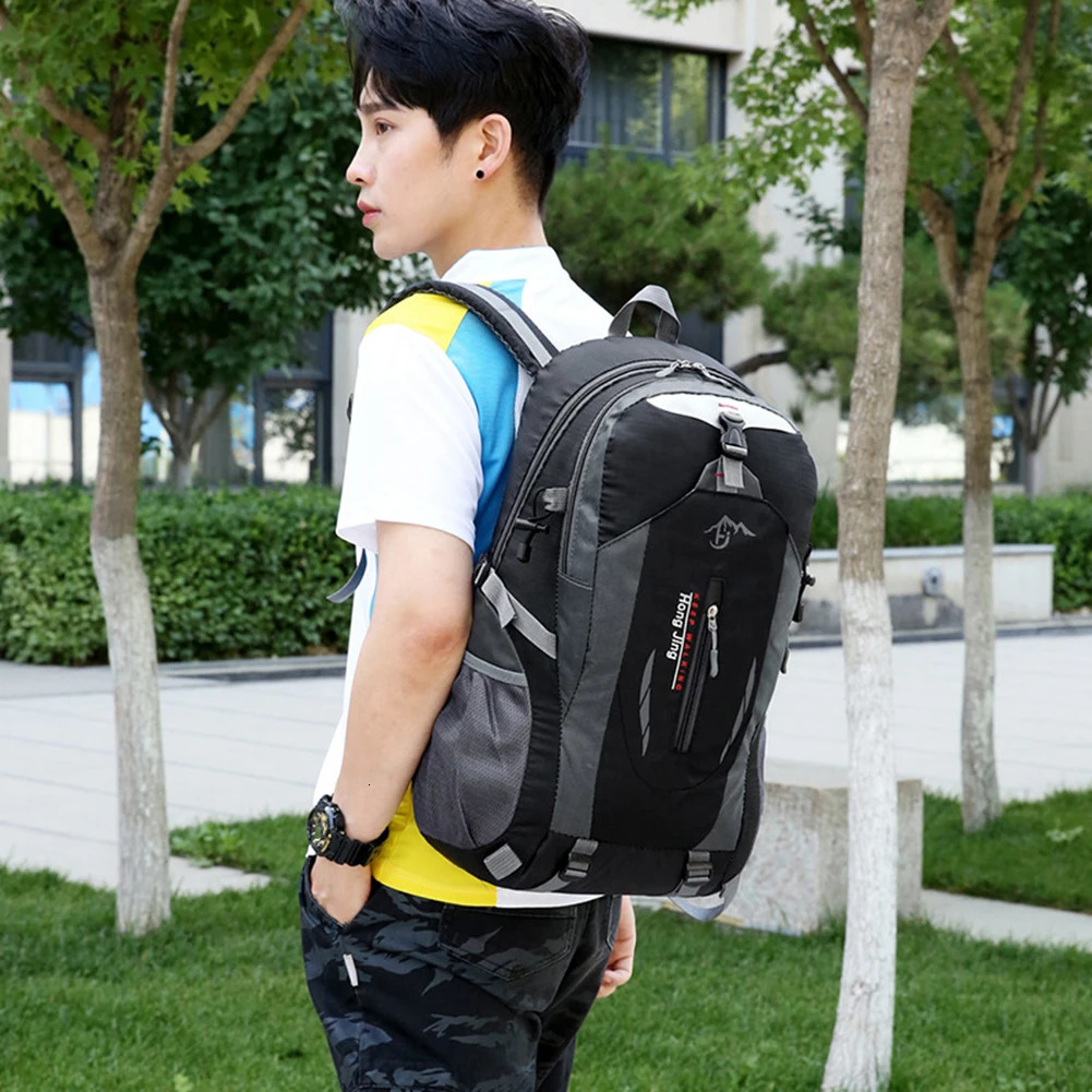 Ship from US 40L Largecapacity Men And Women Universal Outdoor Travel Backpack Waterproof Hiking Lightweight Duffel Bag Sports 250304FBB