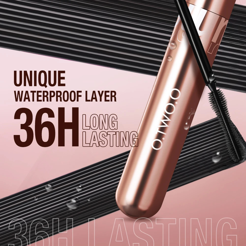 Mascara Waterproof 4D Silk Fiber Curling Volume Lashes Thick Lengthening Nourish Eyelash Extension High Quality Makeup 250303