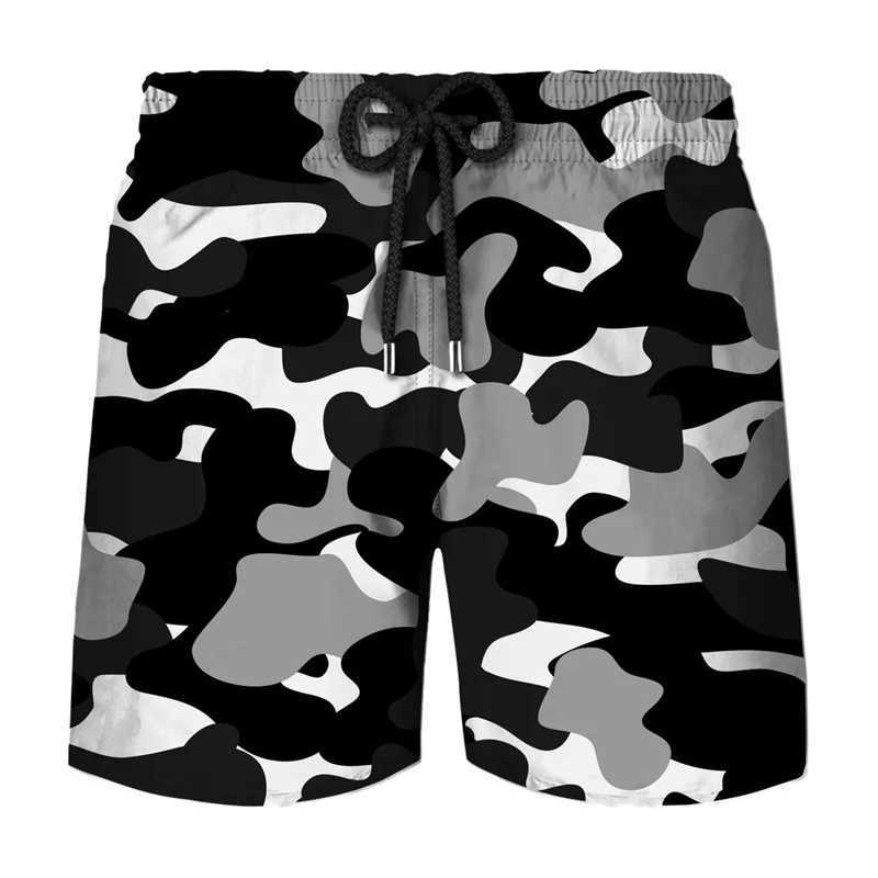 Classic Camouflage Board Shorts Men Fashion 3D Printed Camo Quick Dry Swimming Trunks Cool Ice Shorts Kids Summer Short PantsT250304