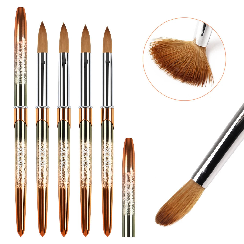 4pcs nail art brush set nail art tool 3D Builder gel brush professional acrylic nail brush nail art brush 250304