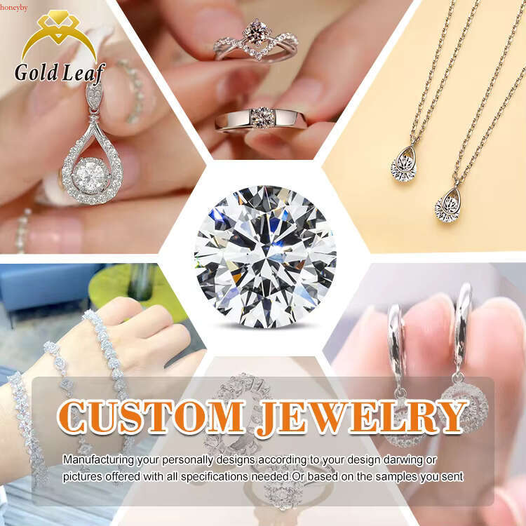 Goldleaf Hot Sale Hip Hop Style D Color VVS Necklace 3-5mm Sterg Sier Moissanite Tennis Chains Men