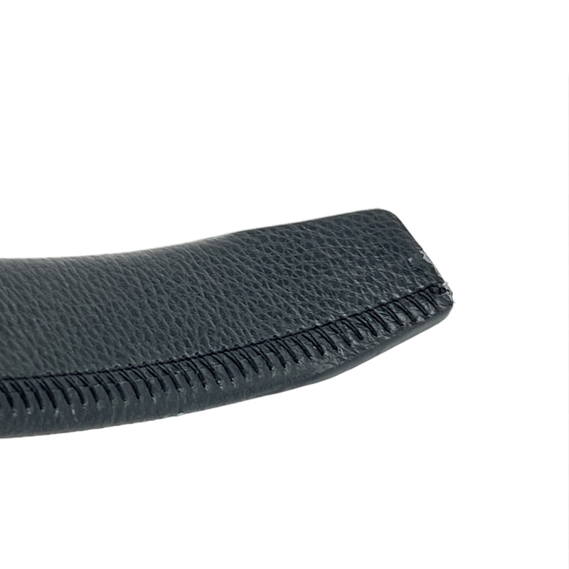 Men's belt black automatic buckle head belt light luxury Korean version of the trend of business formal black belt