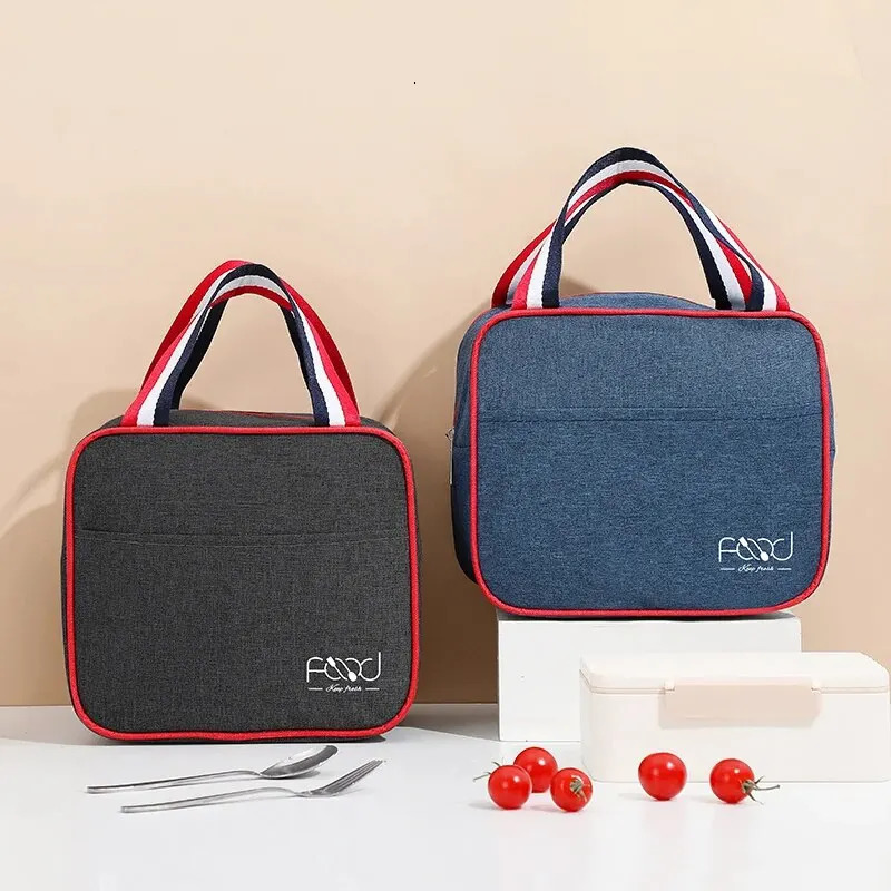 1pc Insulated Lunch Bag Insulation Bento Pack Aluminum Foil Rice Bag Meal Pack Ice Pack Student Bento Lunch Handbag Island 250228
