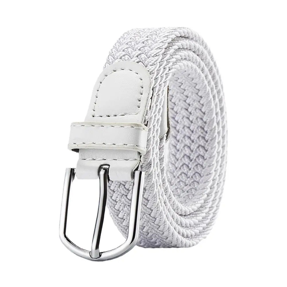 Hole-free Punch-free Braided Belt For Men And Women Elastic Canvas Belt Korean Style Versatile Student Pants Belt T U2M2 250227