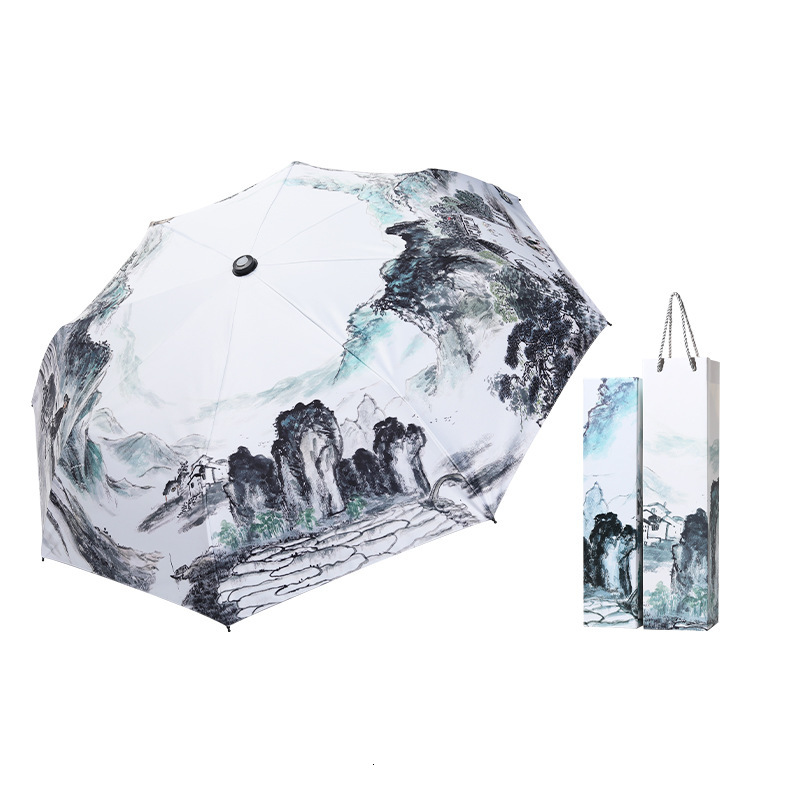 Dual purpose spray umbrella Rechargeable humidifier folding sun protection UV protection umbrella