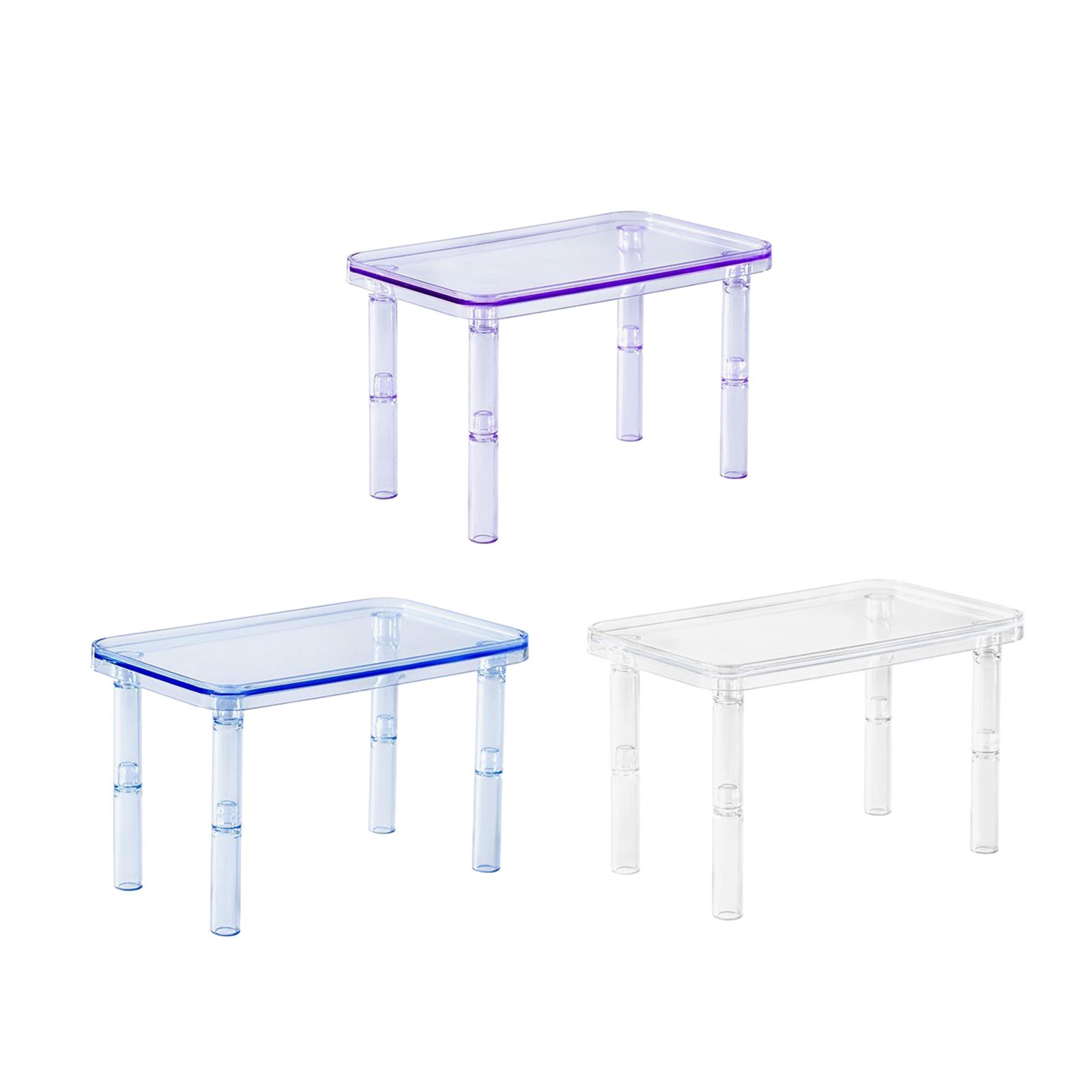 Small Animals Platform Table with Pillars Portable Hamster Platform Habitat Decor for Squirrel Rat Chinchilla Exercise Toys