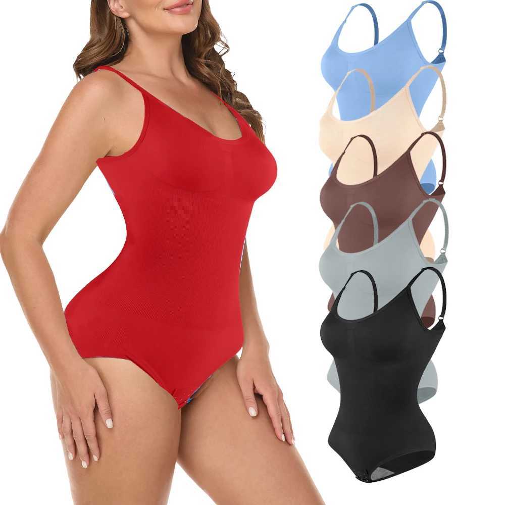 Womens sexy backless bodysuits shapewear tops abdominal control shapewear spaghetti shoulder straps corsets bodysuits bodysuitsXJ250304
