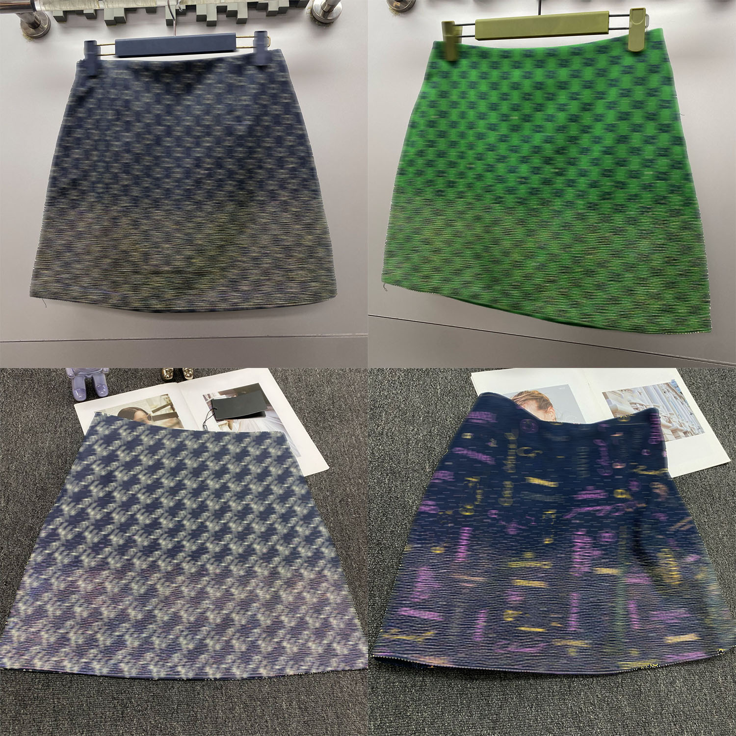 Designer Womens Crystal Skirts Full Letter Luxury Rhinestone Skirts Casual Sexy Girls Slim Short Skirt Women