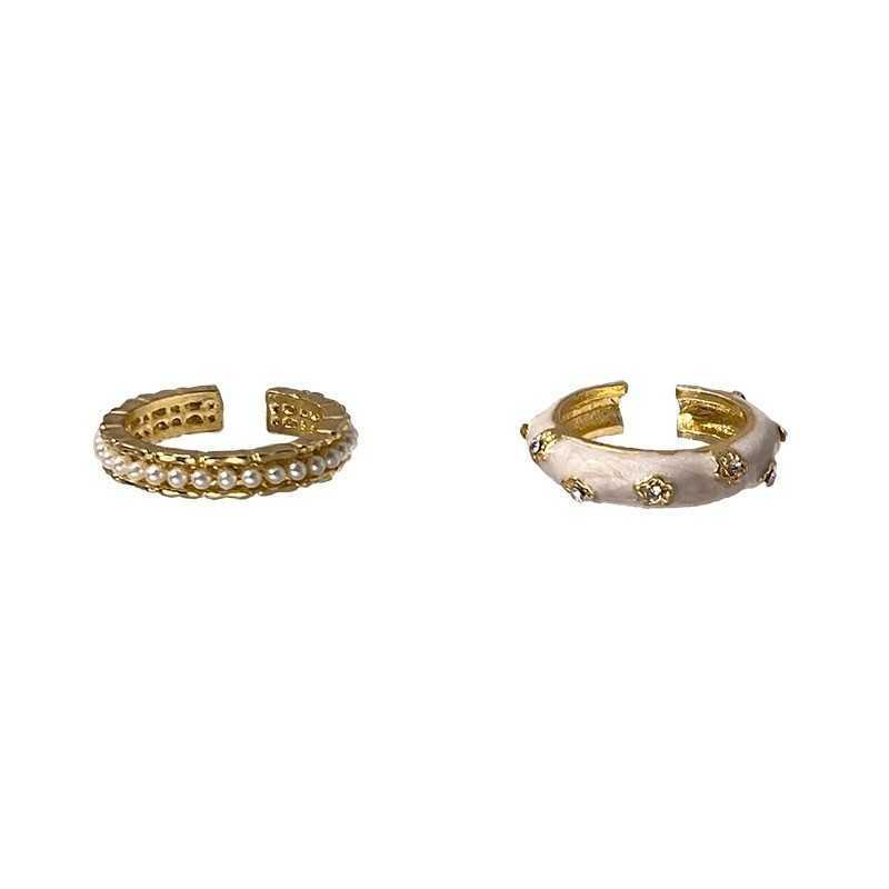 Couple Rings Colorful enamel butterfly ring with adjustable female opening niche design high-end and unique ring new handmade fashion trend H25303
