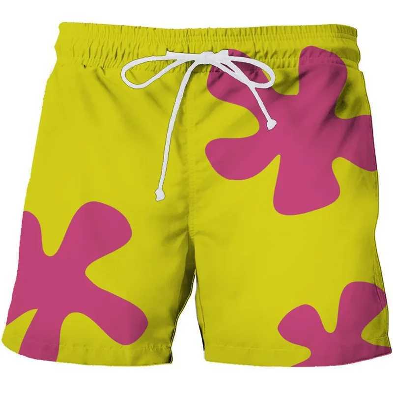 Summer Harajuku 3D Tropic Cocoanut Trees Printing Beach Shorts Flowers Graphic Shorts Men Fashion Streetwear Short Pants ClothesT250304
