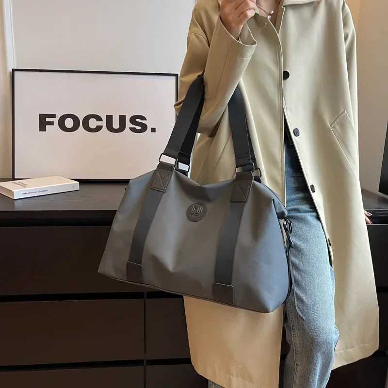 Travel Totes Bag Mens Handbag Large Capacity Travel Luggage Handbag Yoga Exercise Oxford Cloth Waterproof Fitness Bag Y250304
