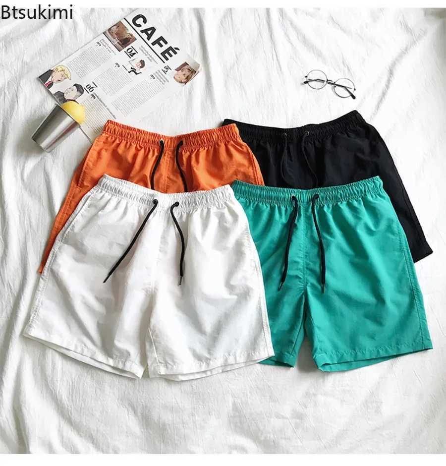 2025 Summer Mens Swimwear Swim Shorts Trunks Beach Board Shorts Swimming Pants Mens Running Sports Surffing Shorts Male M-5XLT250304