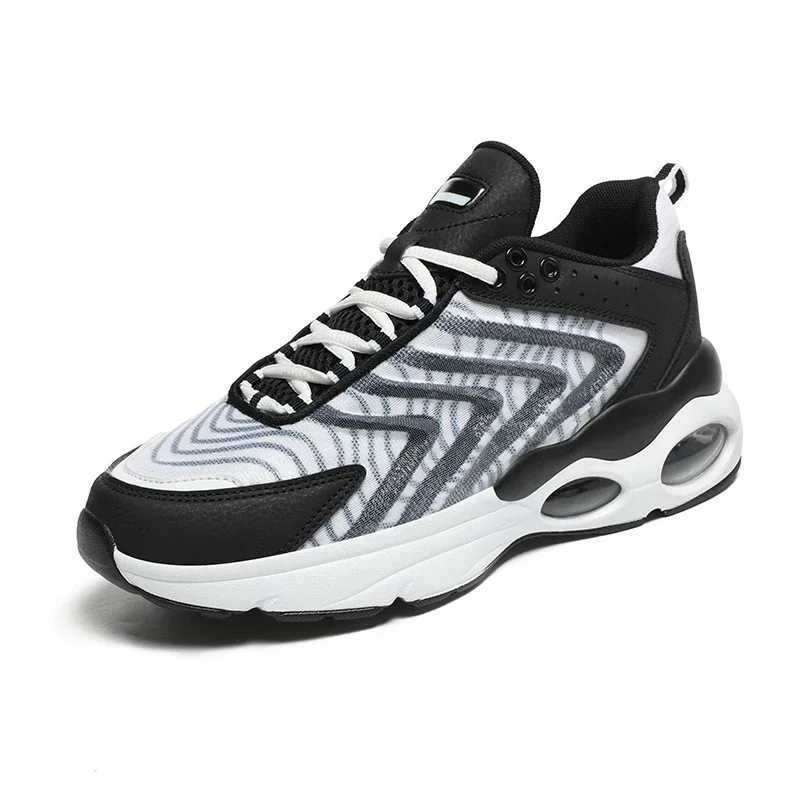 Professional Running Shoes for Men Lace Up Breathable Sneakers Lightweight Outdoor Walking Training Shoes MeshC250304