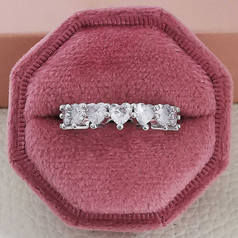 Couple Rings Product simple and popular heart-shaped love ring womens engagement r4578 H25303