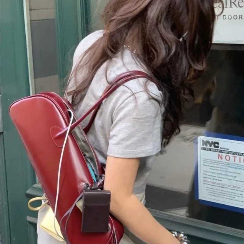 JIAERDI Y2k Handbag Womens 2024 Spring/Summer Red Messenger Bag Womens Fashion Trend Casual Shoulder Bag Bolsos Z250303