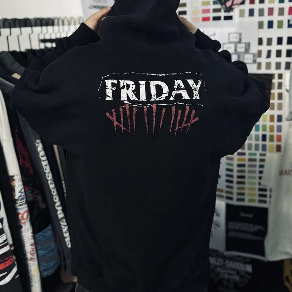 Frog Drift Fashion Best Quality Streetwear Graphics Printed Vintage Sweatshirt Loose Oversize Tops Pullover Hoodie For Men