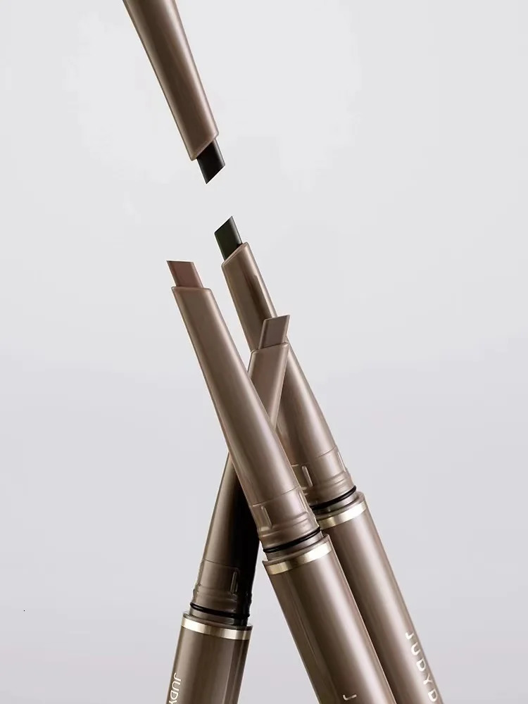 Judydoll Double Head Machete Eyebrow Pen Waterproof Long-lasting With Brush Condensed Non- Triangular Eye Brow Pencil 250222