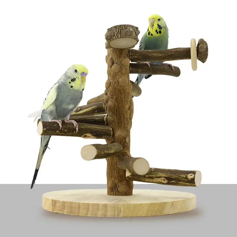 Parrot Pepper Rotating Ladder Game Frame Parrot Toy Training Station Frame Amusement Park Platform Frame Climbing Bird Toy