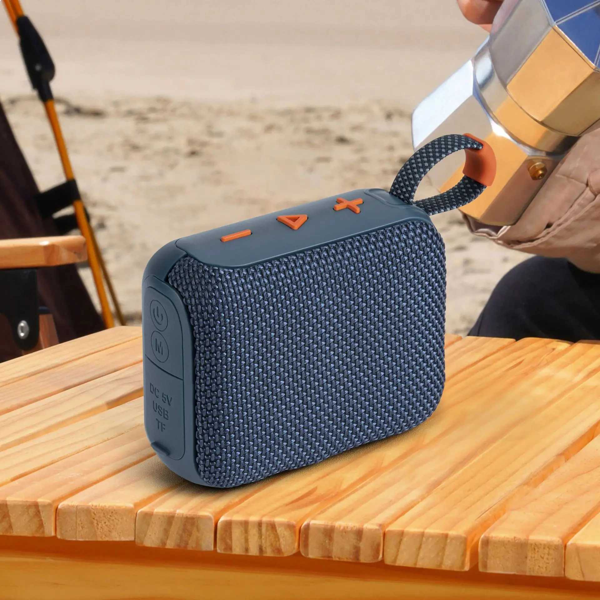 GO4 Mesh Mini Portable Handheld Outdoor Wireless Speaker TWS Stereo Column Music Center Subspeaker/TF Card/USB Disk Z250304