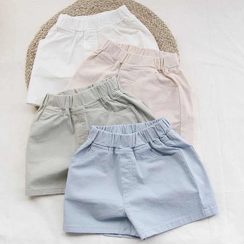Toddler Boys Girls Shorts Children Shorts Cotton Toddler Kids Short Pant Summer Cotton Boys Beach Shorts Casual Baby Clothing 250304