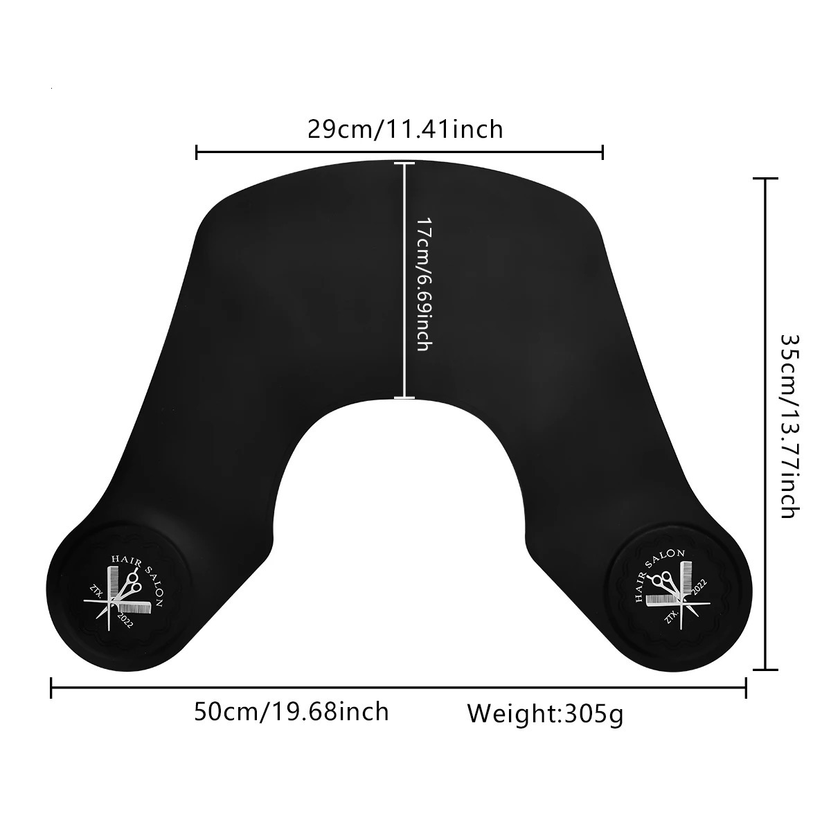 Silicone Waterproof Hairdressing Neck Corner Shoulder Pad Hair Care Cover Color Salon Styling Bag Necklace Tool Use 250304
