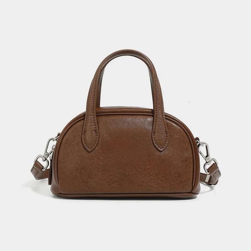 Genuine Leather Bowg Small Shoulder Crossbody Bags For Women 2025 Trend Designer Top Handle Tote Ladies Handbags