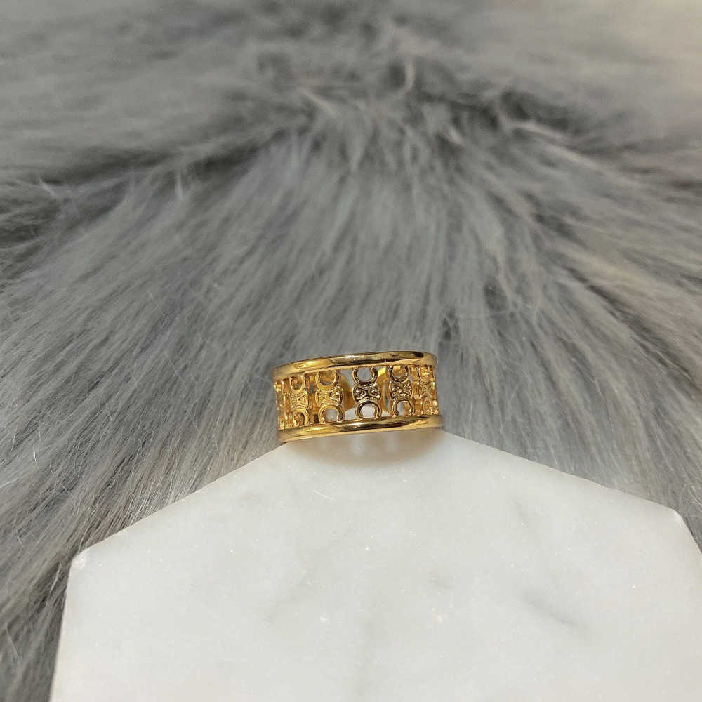 Couple Rings Saijia 21 New Arc de Triomphe Openable Ring Cold Style Simple Classic Fashion Ring H25303