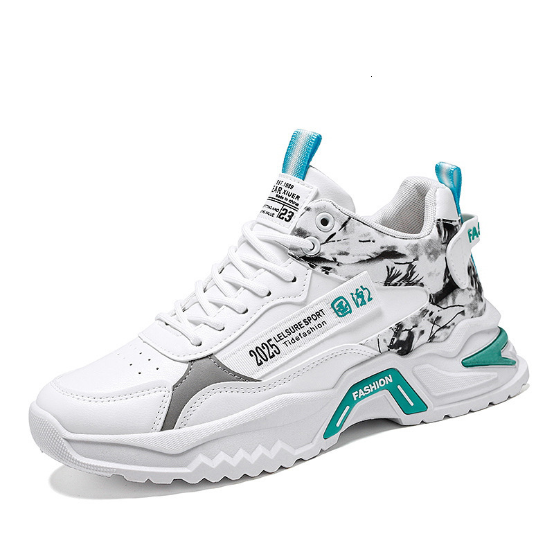 High Top Men s White Sneakers Designer s New Outdoor Fashion Training Running Casual Dad Shoes For Spring And Summer 2025