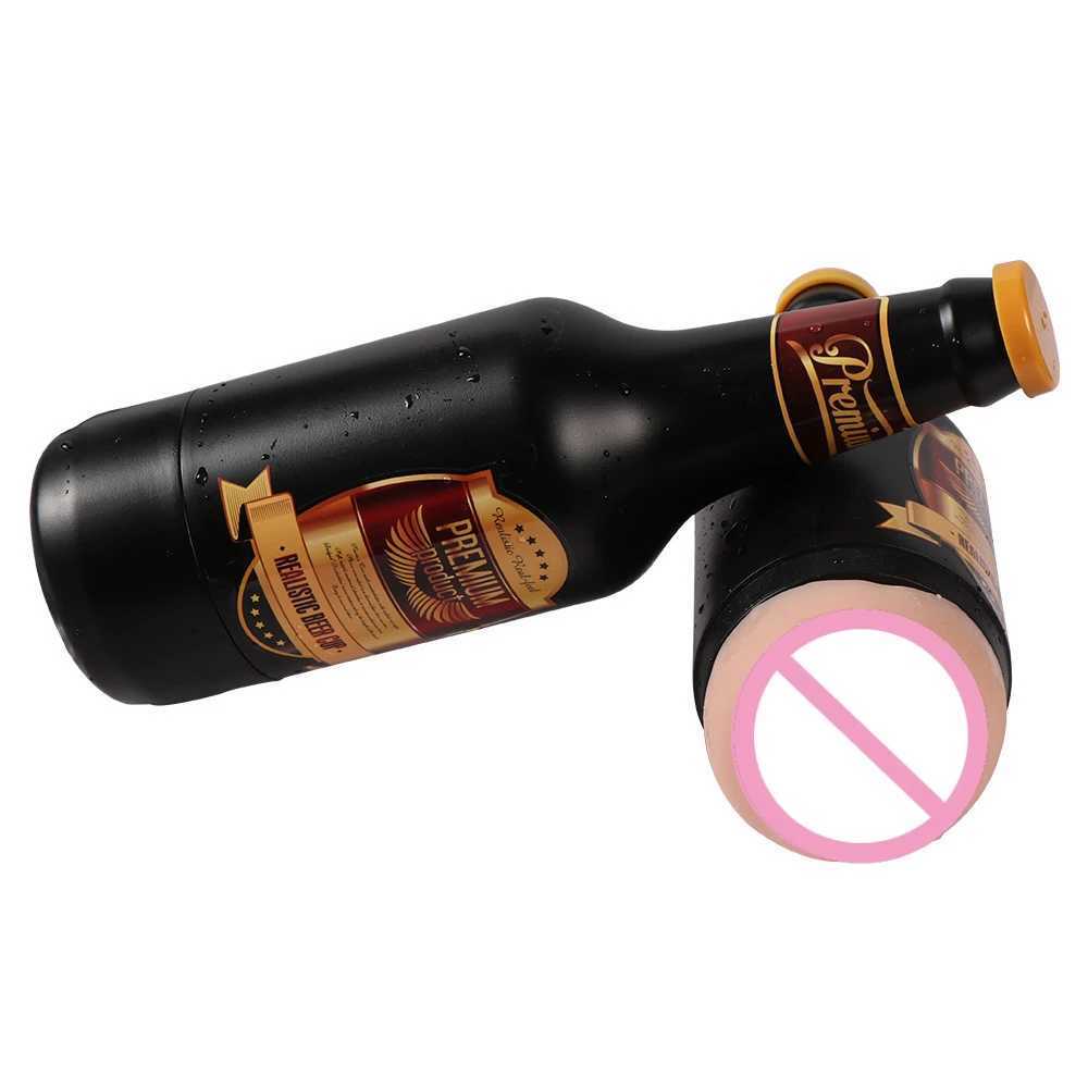 New Arrival Beer-type Airplane Cup Multi-frequency Vibration Male Masturbation Simulation Point Penis Exercise Machine Adult Sex Products Z250304