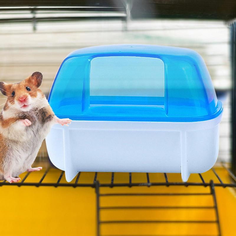 Sand Bath For Hamsters Chinchilla Dust Bath House Hamster Sand Bath Box Detachable Dwarf Hamster Accessories For Chinchilla