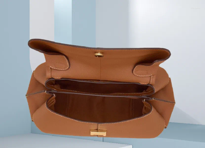 2025 NEW Shoulder Designer Women's Bag Solid Color High Quality Genuine Leather Fashion Crossbody Large Capacity Bags for Womens
