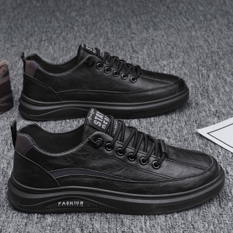 2025 New High Quality Outdoor Waterproof Leather Surface Youth Board Shoes Male Designer Multi Functional Leisure Sports Fashion Shoes Male Board Shoe