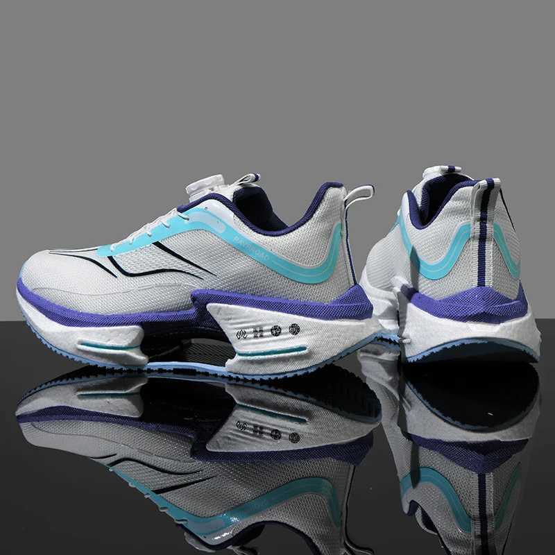 New 2025 Men Running Shoes Air Cushion Marathon Sports Breathable Lightweight Womens Comfortable Athletic Nonskid Sneakers Z250304