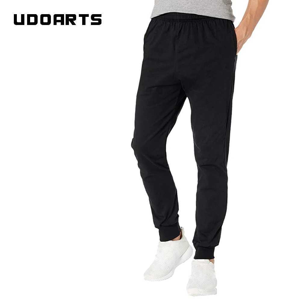 Udoarts Mens Everyday Cotton Joggers Pants(Fitted Ankle Version)XJ250303