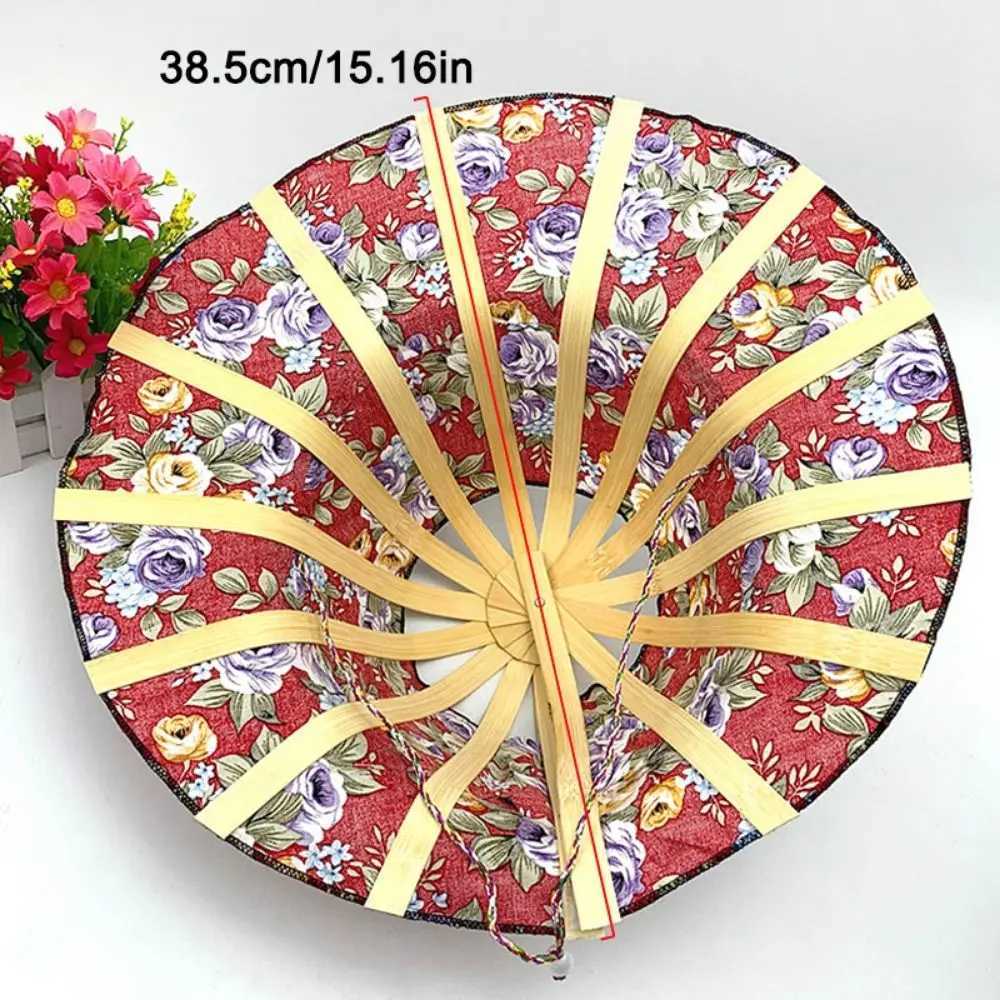 Womens Folding Fan Hat Bamboo Silk Folding Wide Brim Hat Summer Portable Travel Beach Sunscreen C Sunscreen Jewelry GiftXJ250304