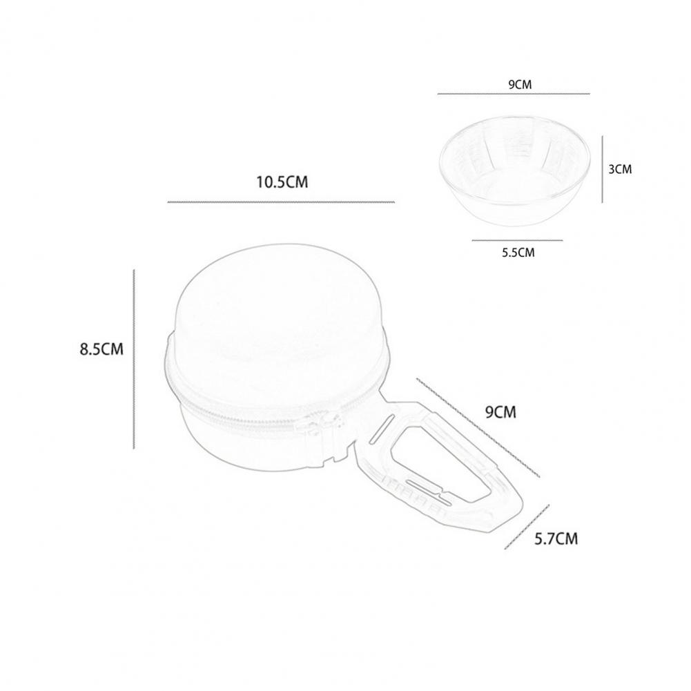Dog Bowl with Double Bowl Design Stainless Steel Double Dog Bowls with Hanging Storage Bag for Camping Travel 2 1 for Outdoors