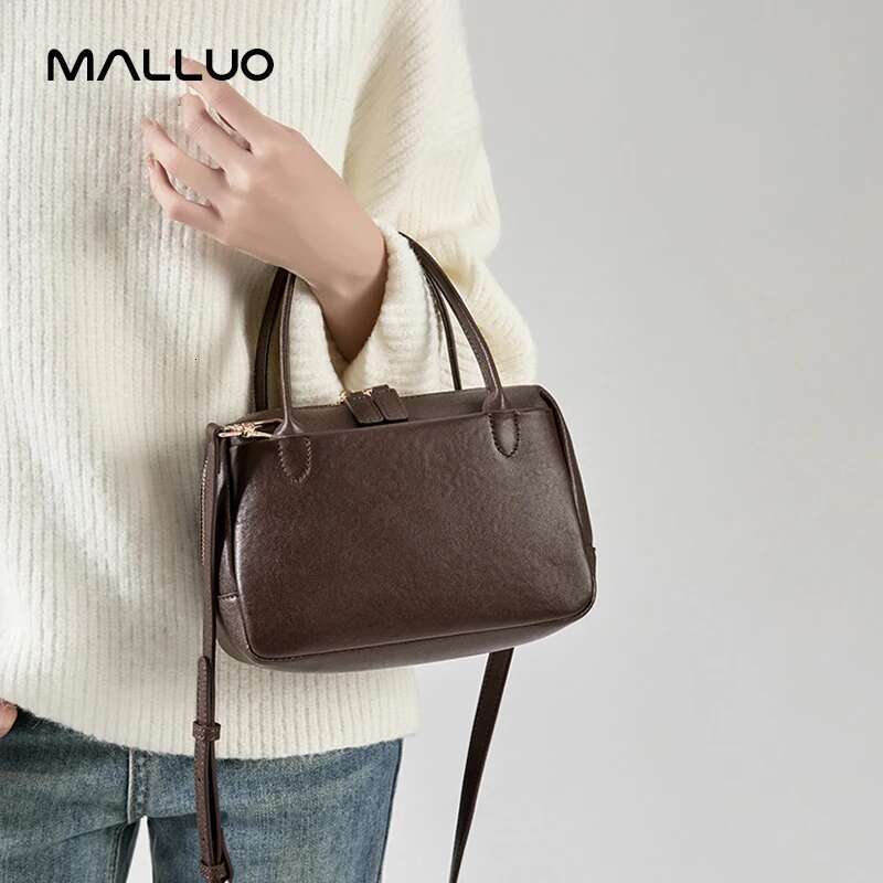 Natural Cow Genuine Leather Handbags Women High Quality Shoulder Bag Female Fashion Retro Designer Cowhide Crossbody Bags