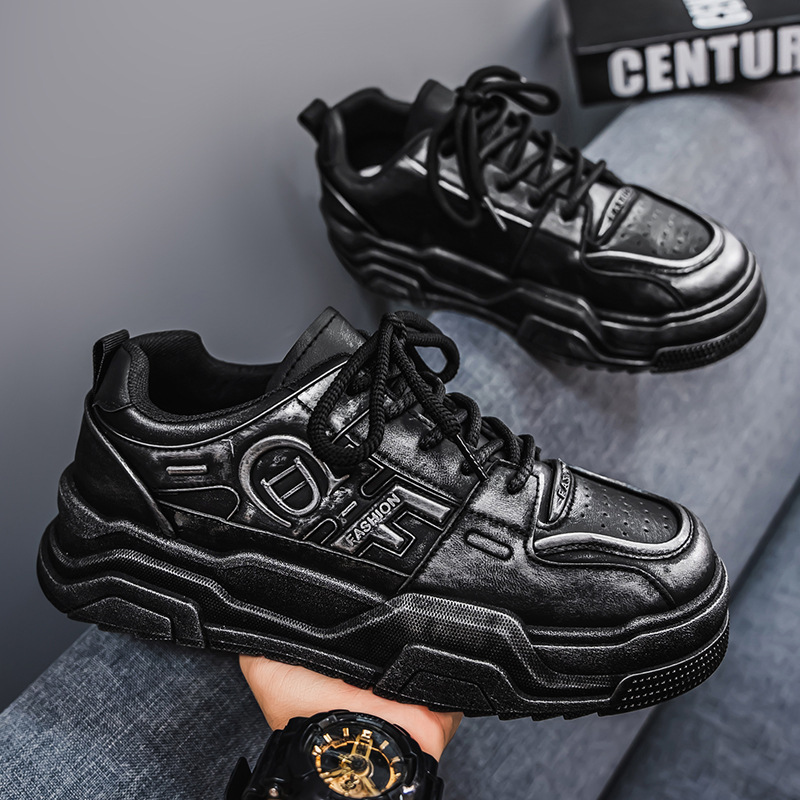 2025 Four Seasons New Designer Original Outdoor Breathable White Shoes Men s Lace up Multi functional Thick soled Sports and Leisure Board Shoes Runni