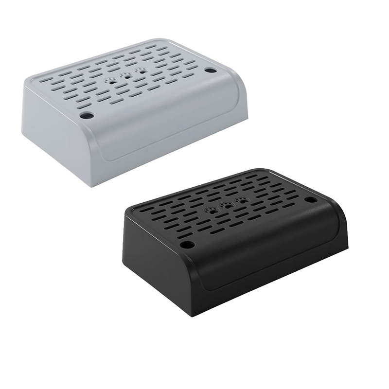 Cat Litter Box Ramp With Filter Function, Double Layered Self-Cleaning Cat Litter Box Litter Trapper With Storage