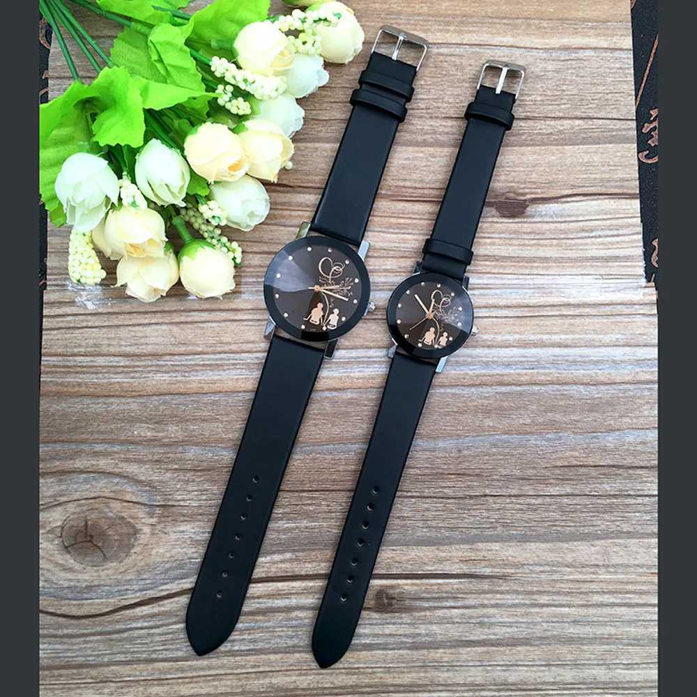 Womens fashion trend simple leather bracelets quartz watches romantic Valentines Day gifts for couplesXJ250304
