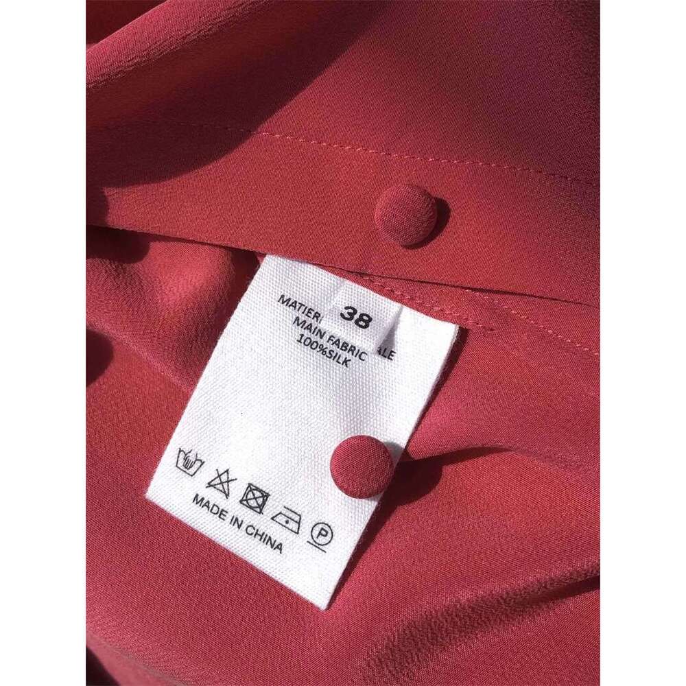 Women Lace Embroidery Collar 100% Silk Shirt Single-Breasted Top Long-Sleeved Lady Elegant Blouse Summer New