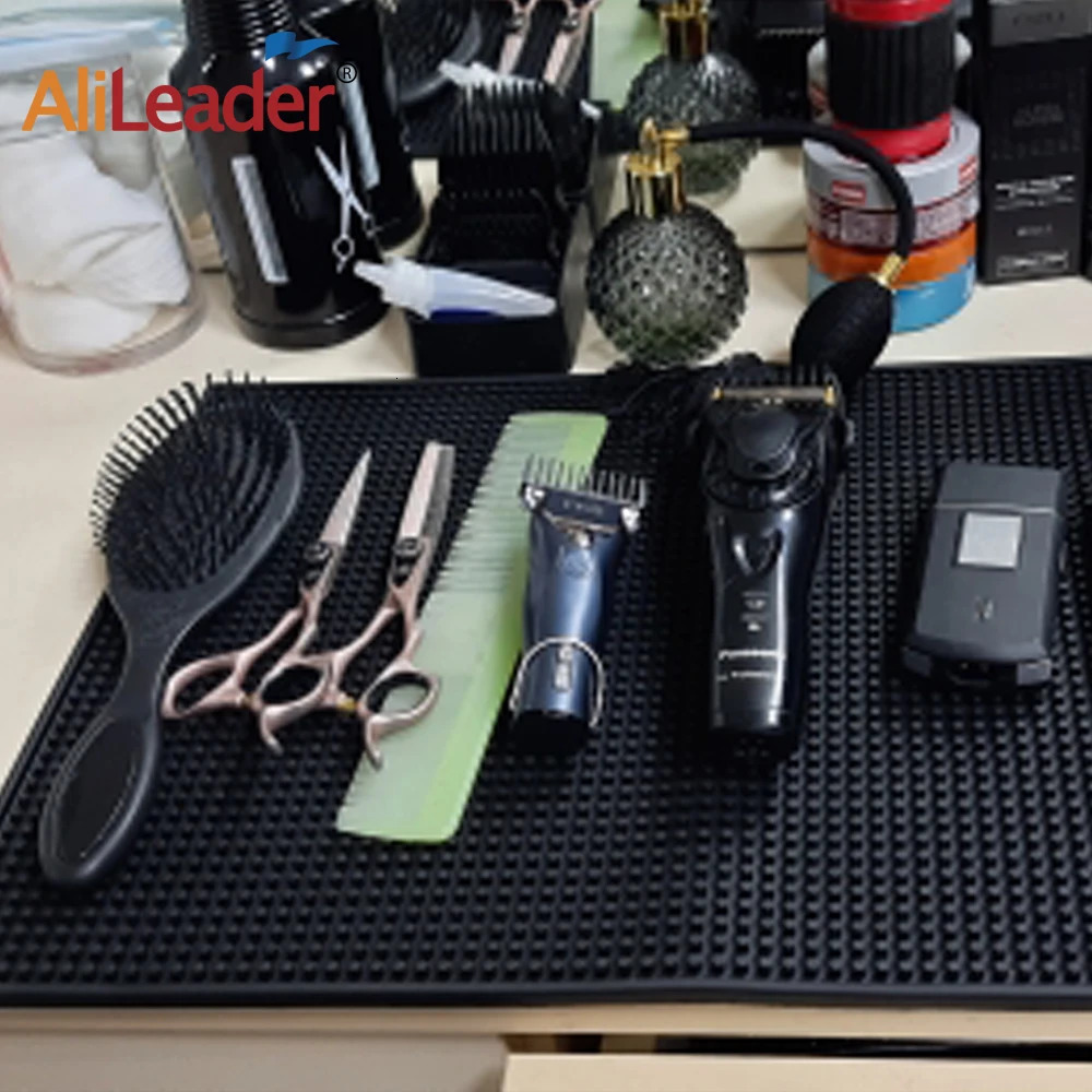 Barber Salon Non-Slip Mat Hairdressing Scissors Combs Clippers Tools Pad Rubber Bar Mat Coffee Maker Countertop Spill Mats Bar 250304