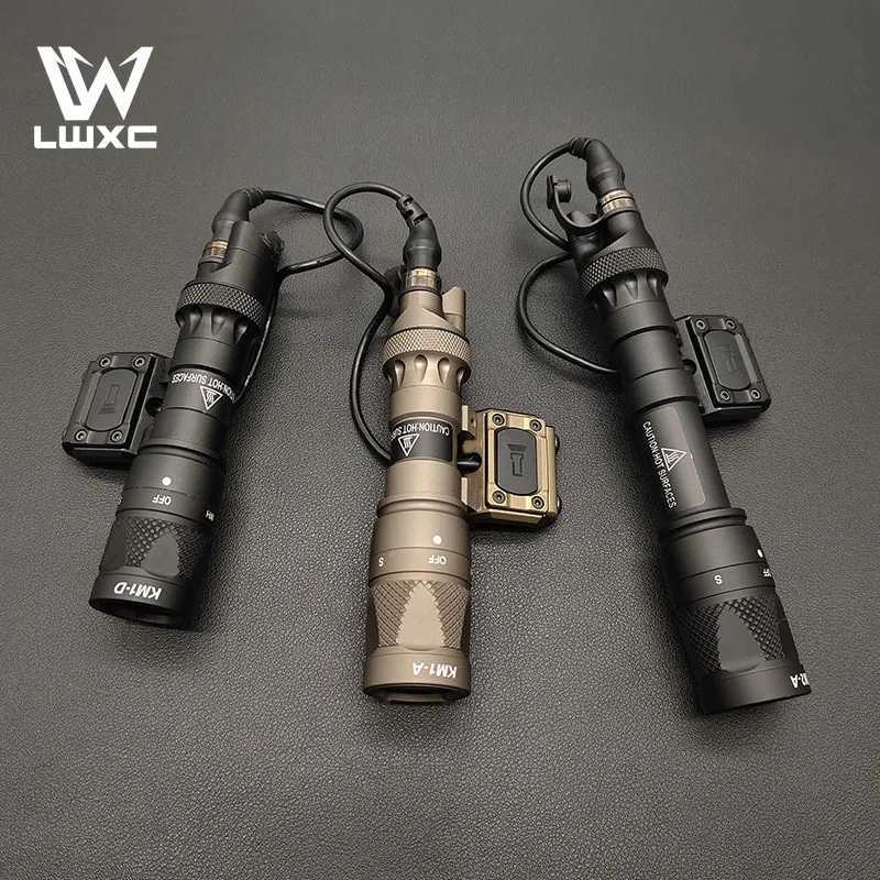 Tactical M300V M600V D white strobe flashlight set with hunting gun light SF plug Modbutton switch and tail light suitable for 20MM railXJ250303