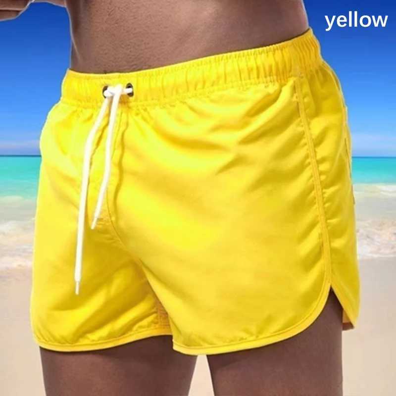 Men Swimming Shorts Swimsuit Sexy Swimwear Multi Color Briefs Beach Shorts Sports Suits Surf Board Shorts Swim Male TrunksT250304