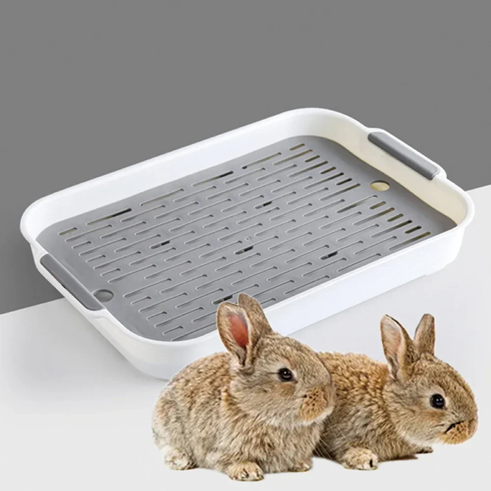 Rabbit Litter Box Small Pets Toilet Trays Bunnies Corner Toilet Box For Ferret Hamster Cat Guinea Pigs Dutch Pig Animal Supplies
