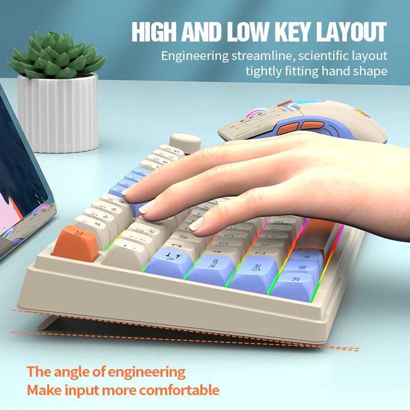 XUNSVFOX K920 wireless keyboard and mouse set shared receiver notebook desktop computer home office Portable Z250304